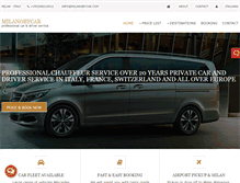 Tablet Screenshot of milanobycar.com